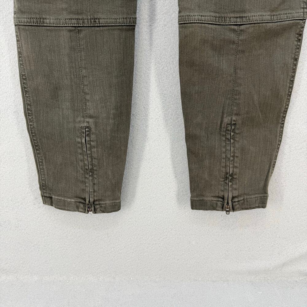 Liverpool Cargo Jeans Women's 8/29 Olive Green The Ankle Cargo Skinny Preppy - Picture 5 of 16